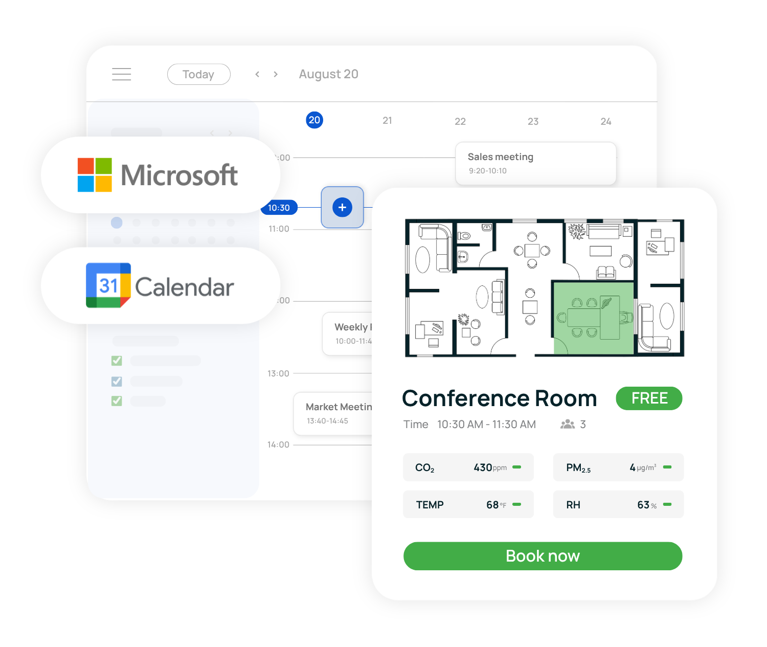 Integraciones para la reserva de espacios